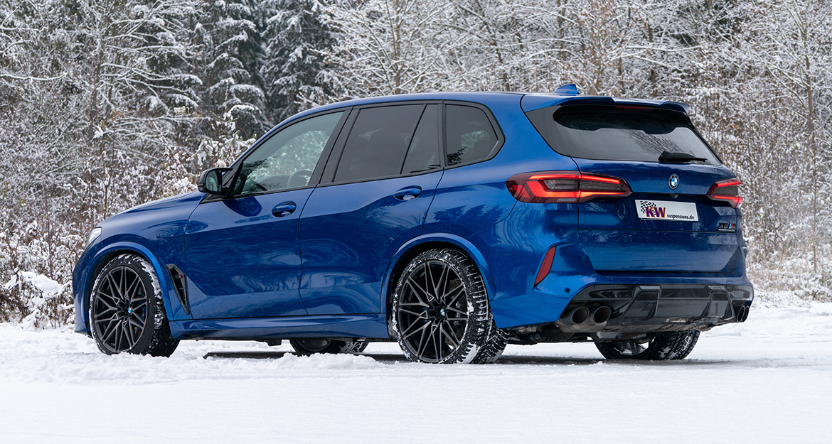 The relatively heavy BMW X5M and BMW X6M SUV benefit from a more noticeable support of the body thanks to the KW suspension.