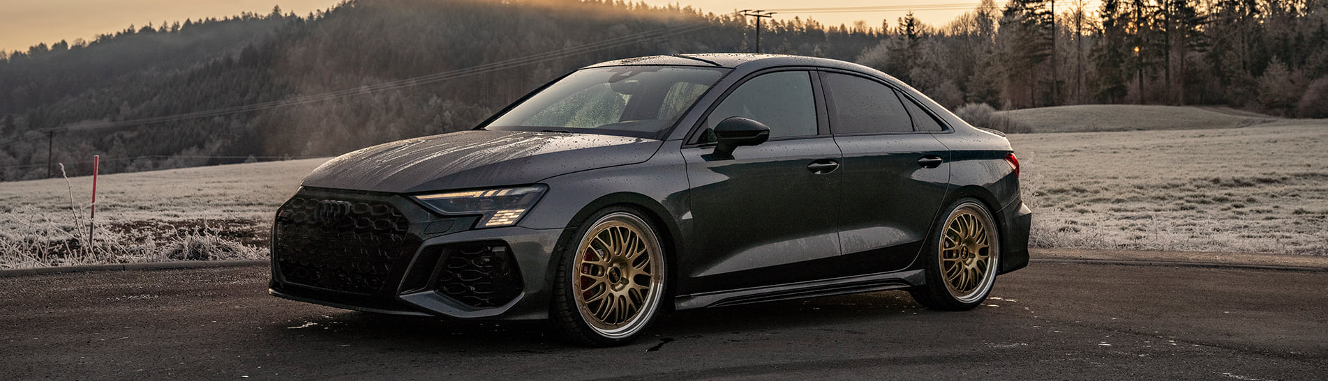 KW automotive has developed the KW DDC plug&play coilover suspension, the KW V3 coilover suspension, and KW height-adjustable springs for the Audi RS3 Sportback and the Audi RS3 sedan.