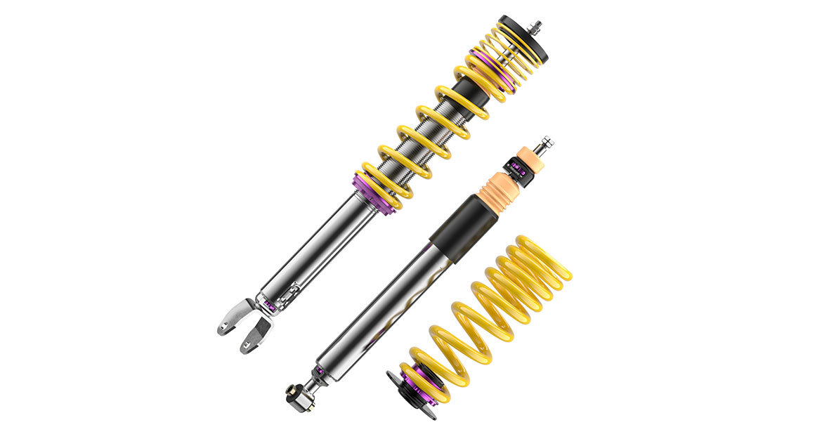 On both axles, a lowering of 20 to 45 millimeters is possible. With our coilover kit, the car becomes more sporty